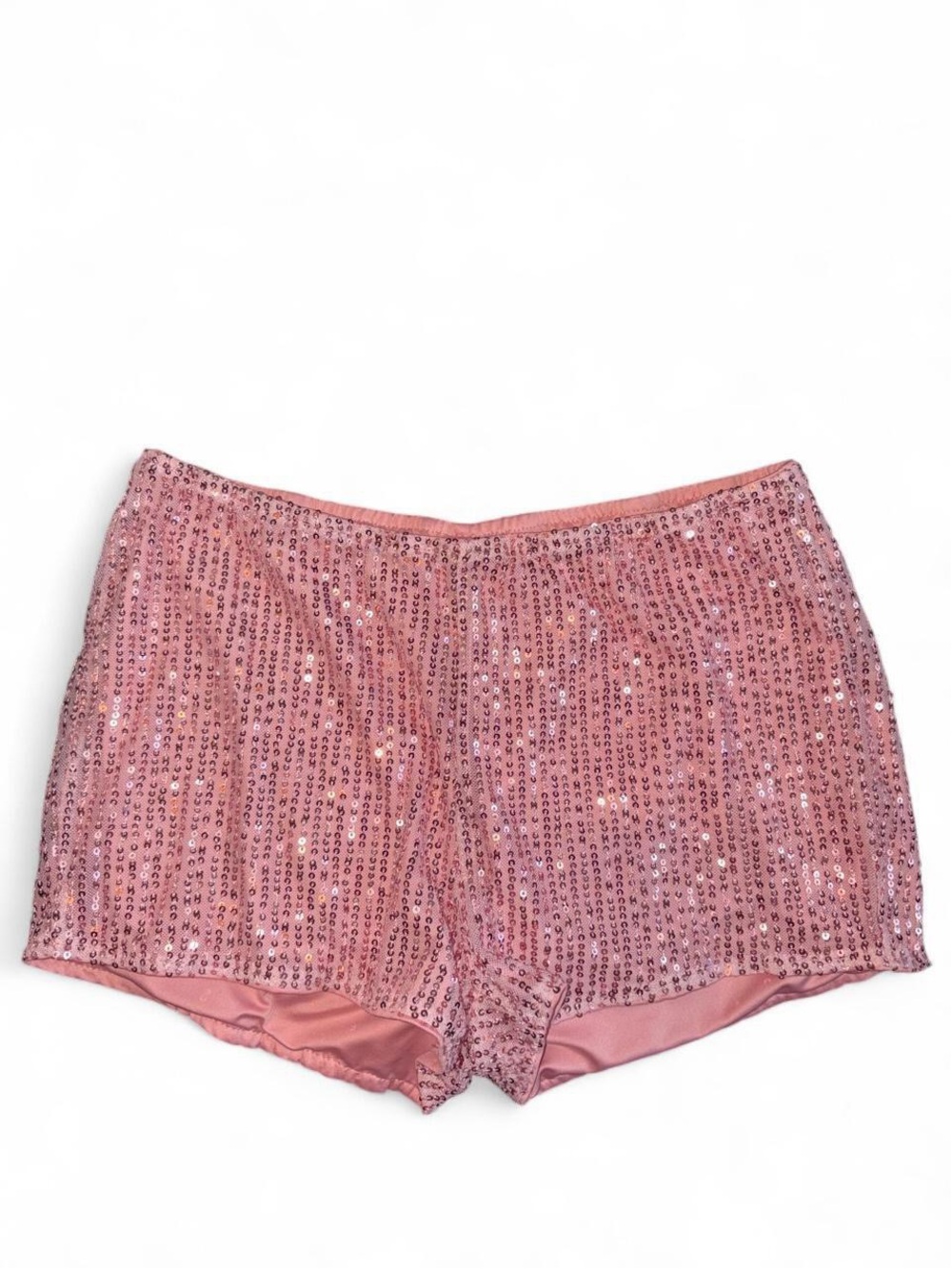 Pink Sequin Women's Shorts